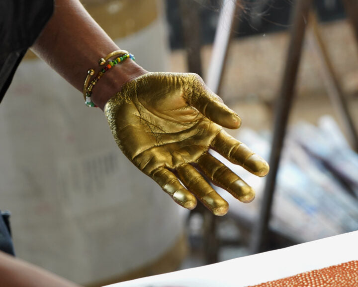 Cercle. Peinture sur papier. D'OFFARD