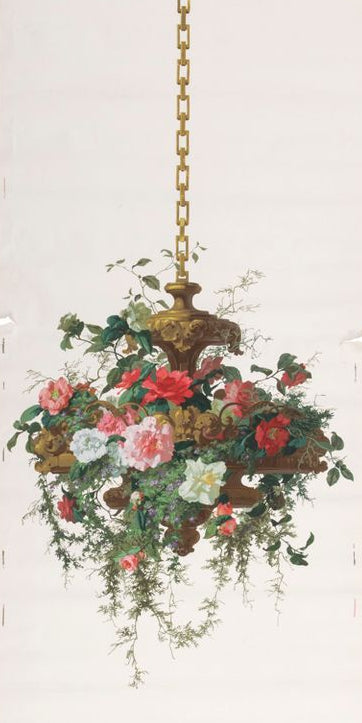 Bouquets - Manufacture Desfosse Karth - Papier peint ancien.