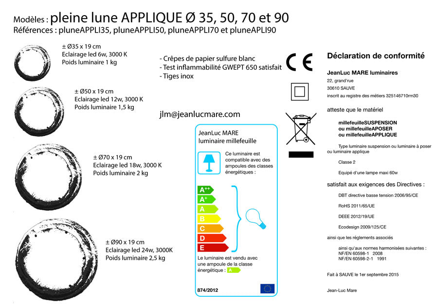Plune - 80 - Applique en papier façonné