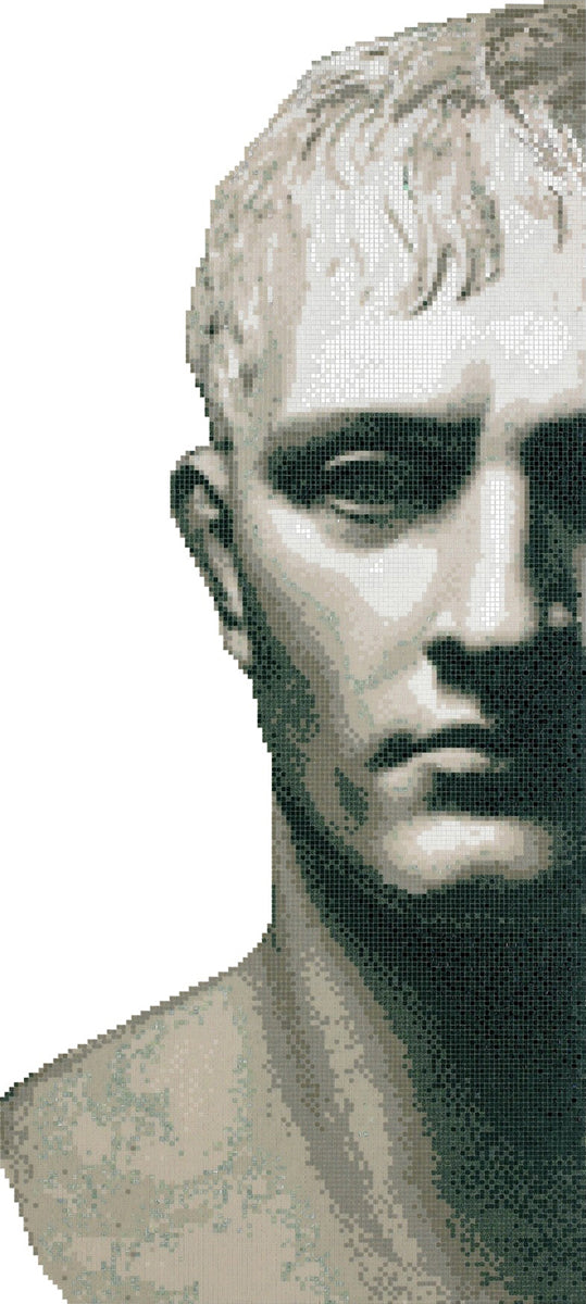 Revêtement mural BISAZZA en mosaïque de verre, design décoratif haut de gamme, panneau décoratif sur mesure