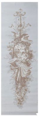 Trophée Chasse Style Louis XVI - Papier peint vintage Desfosse Karth